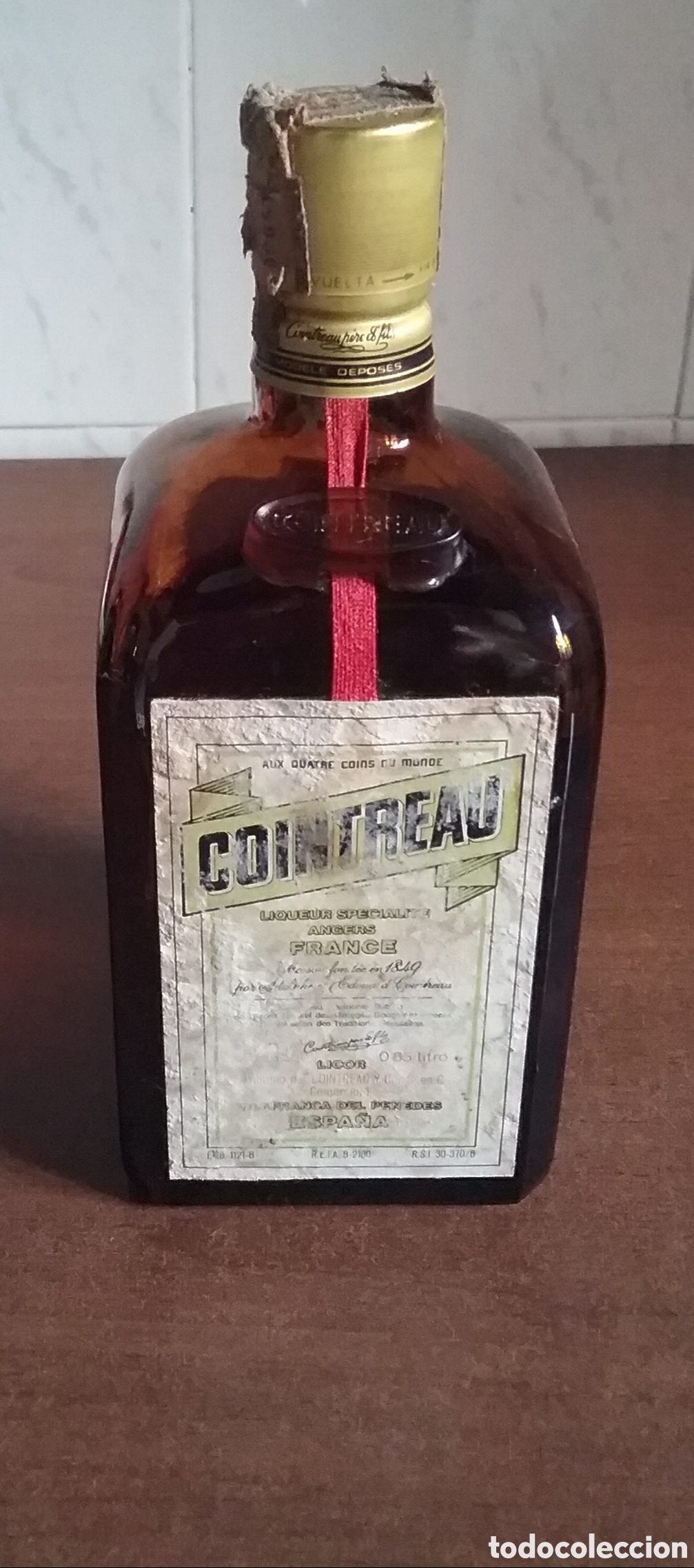 Coleccionismo de vinos y licores: BOTELLA.COINTREAU.LICOR. - Foto 1