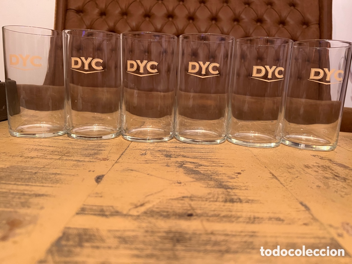 Coleccionismo de vinos y licores: DYC WHISKY- CAJA CON 6 VASOS - NUEVOS A ESTRENAR