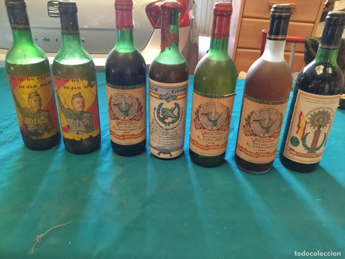 Coleccionismo de vinos y licores: Botellas de vino militar