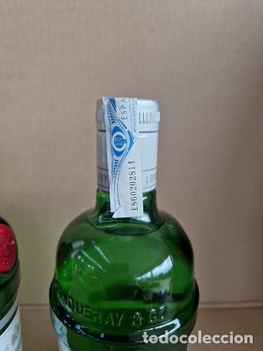 Coleccionismo de vinos y licores: 2 BOTELLAS DE TANQUERAY 70ML - Foto 4