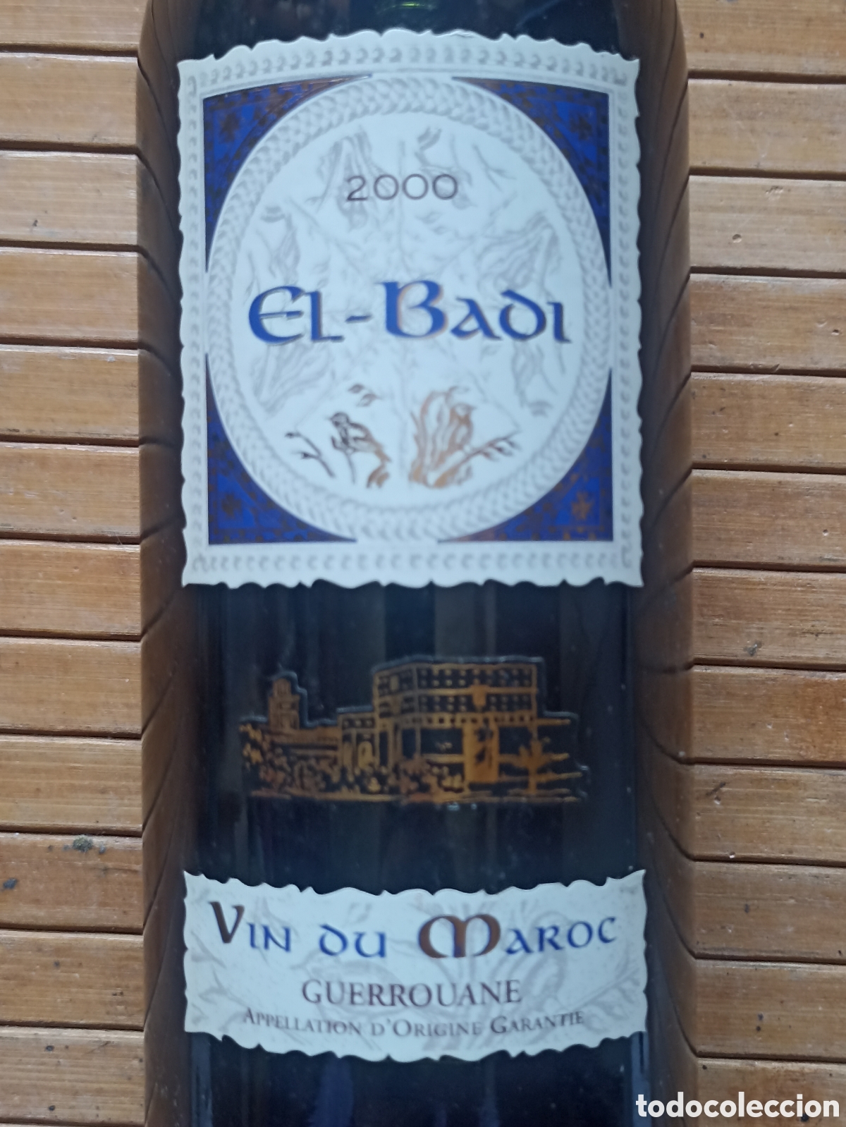 Sammlung von Weinen und Lik&ouml;ren: Botella vino Marruecos El-Badi a&ntilde;o 2000