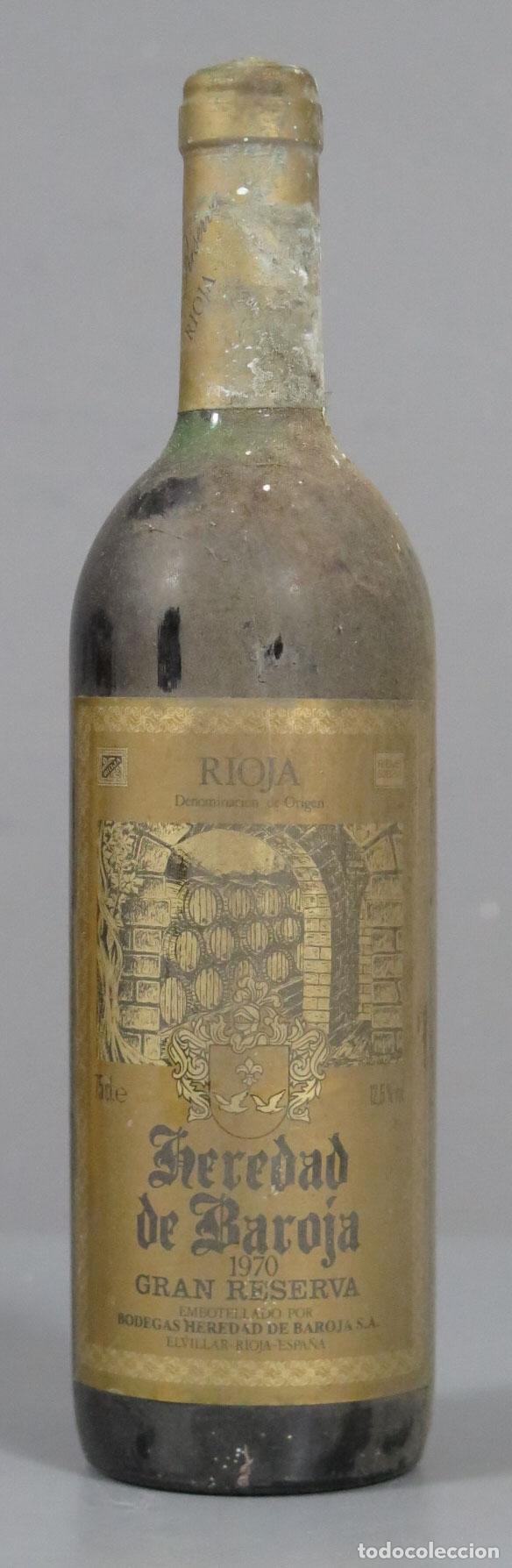 Colecionismo de vinhos e licores: BOTELLA. VINO. HEREDAD DE BAROJA 1970