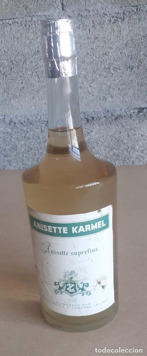 Sammlung von Weinen und Lik&ouml;ren: Botella ANISETTE KARMEL - llena - elaborado Zugazagetia y Legarza Bilbao