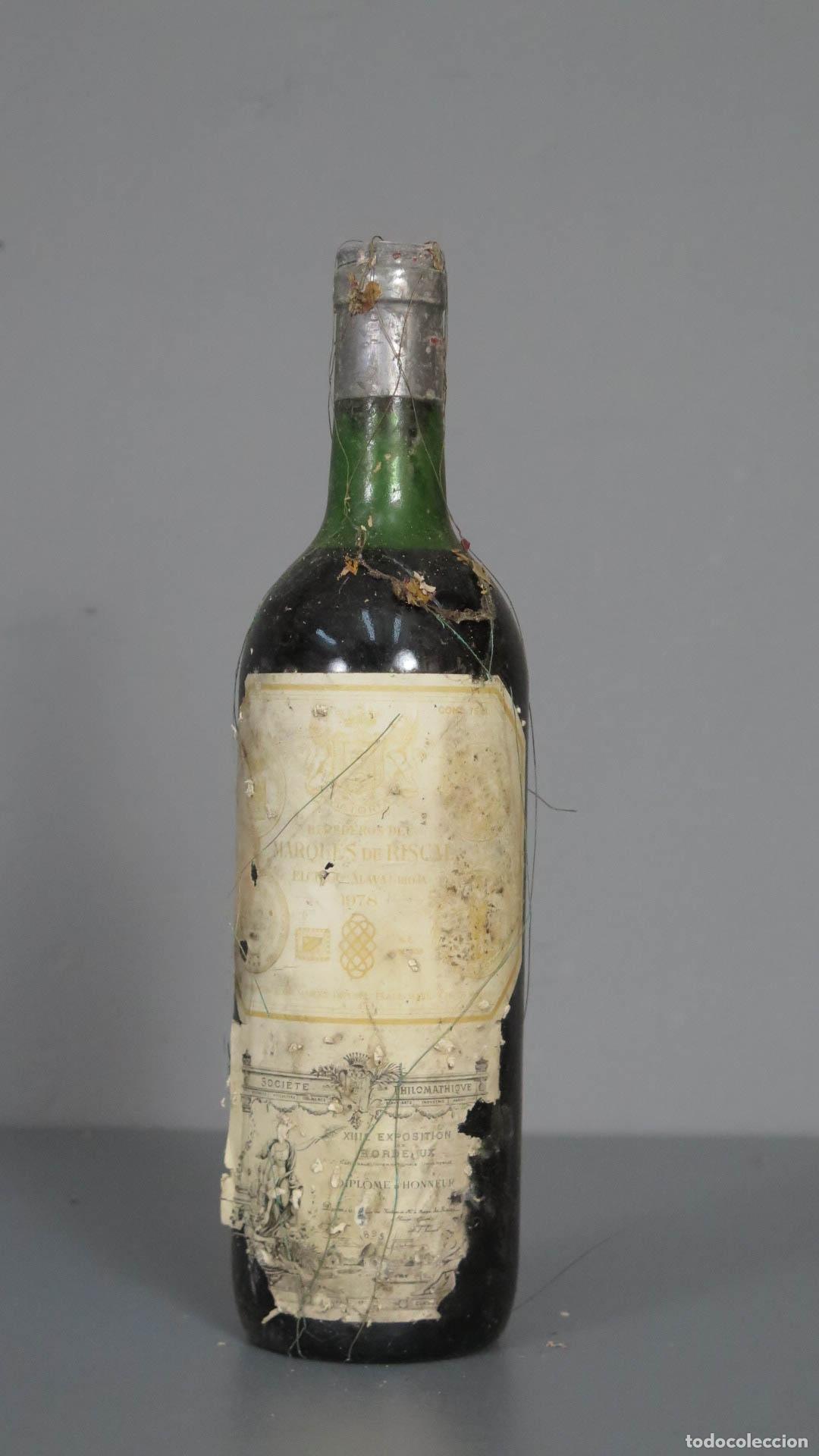 Coleccionismo de vinos y licores: BOTELLA. MARQUES DE RISCAL 1978 - Foto 1