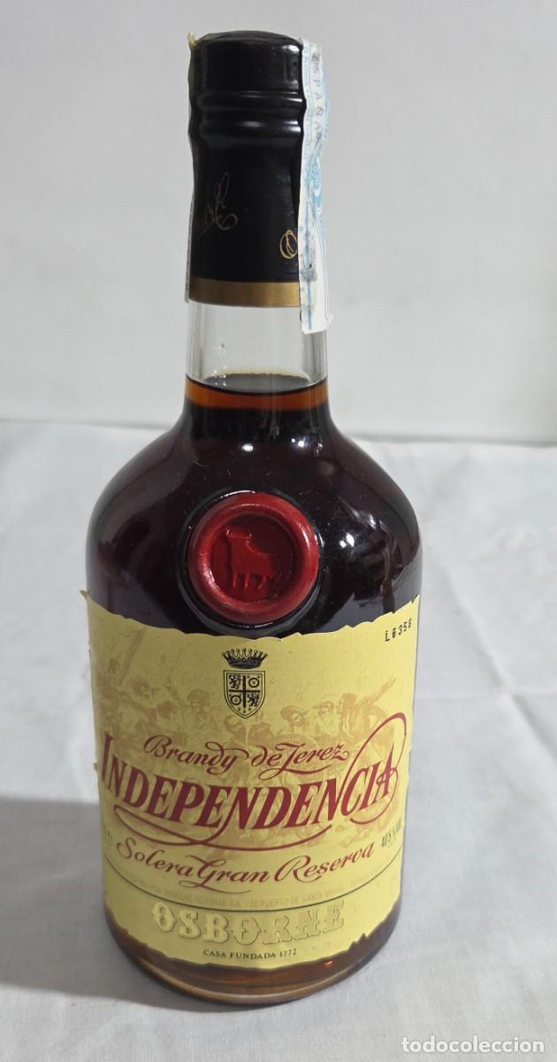 Coleccionismo de vinos y licores: Botella de Brandy de Jerez, Independencia, Solera Gran Reserva, 0,70cl