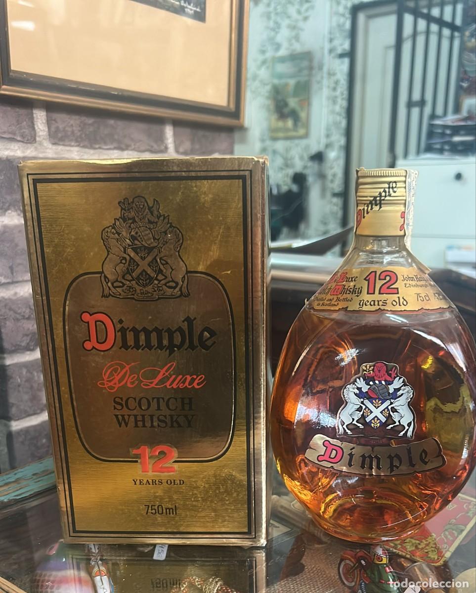Sammlung von Weinen und Lik&ouml;ren: BOTELLA LICOR WISHKY DIMPLE DELUXE ESCOCES 12 A&Ntilde;OS 750 ML.