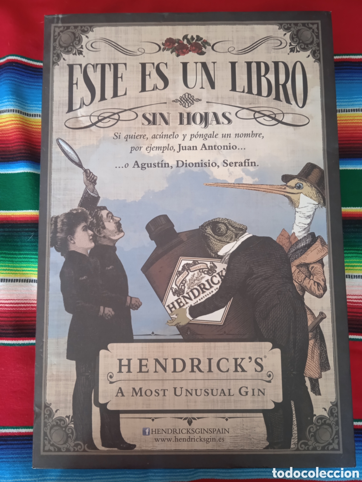 Sammlung von Weinen und Lik&ouml;ren: EXPOSITOR GINEBRA HENDRICK'S * Para restaurar, ver im&aacute;genes