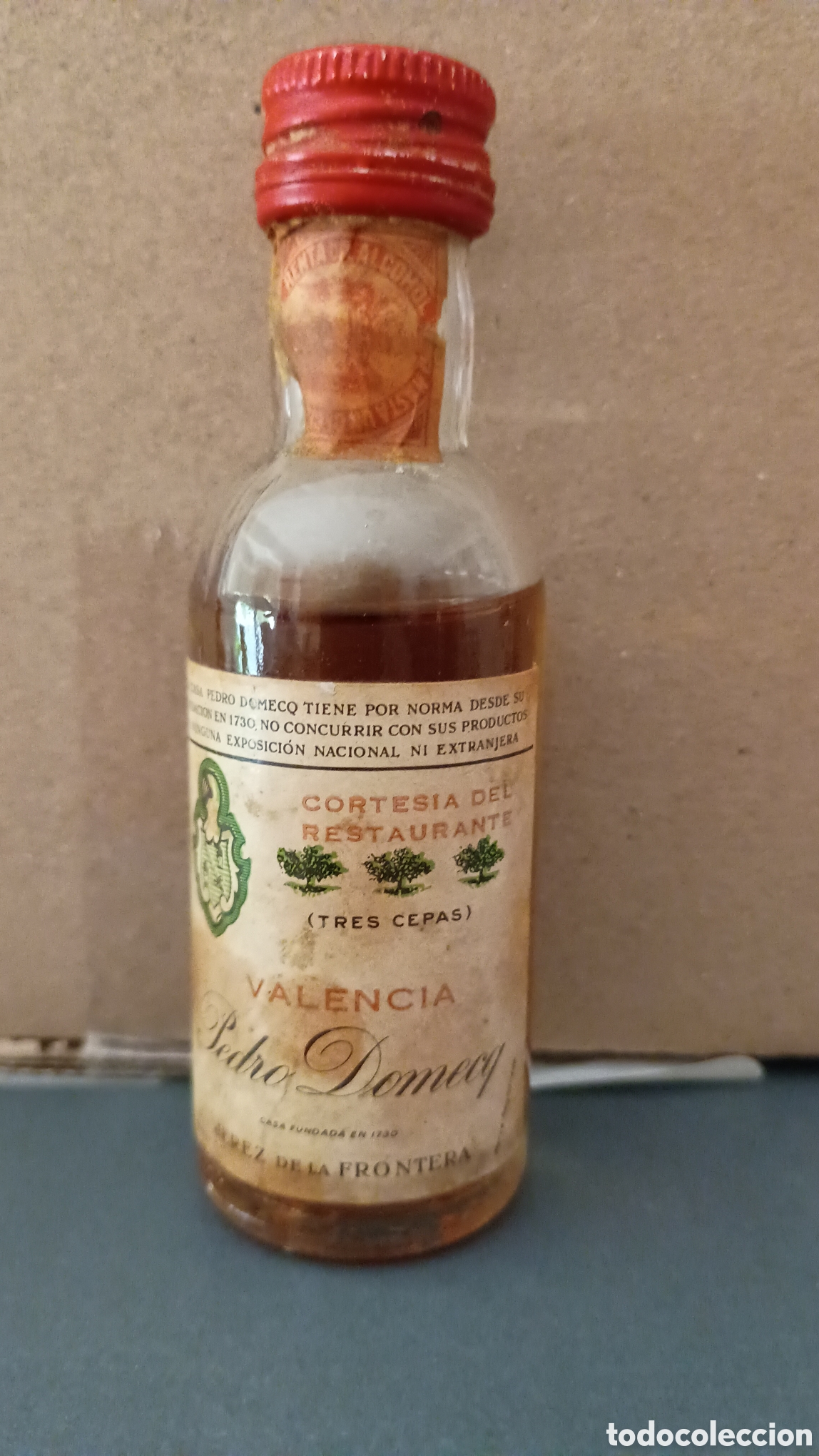 Sammlung von Weinen und Lik&ouml;ren: Licor Domenech,Tres cepas