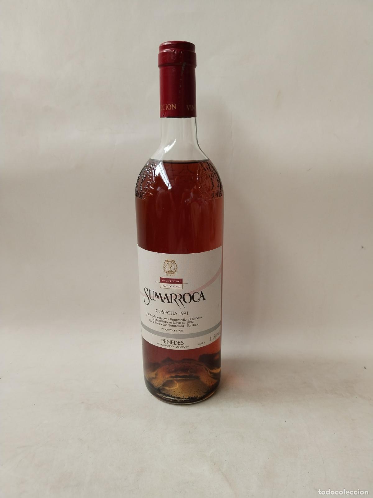 Collection of wines and liquors: sumarroca cosecha 1991 rosat penedes
