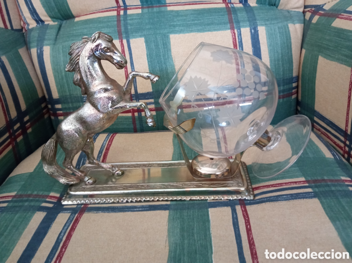 Sammlung von Weinen und Lik&ouml;ren: Precioso calienta copas de metal plateado mide 23x17cm , vintage