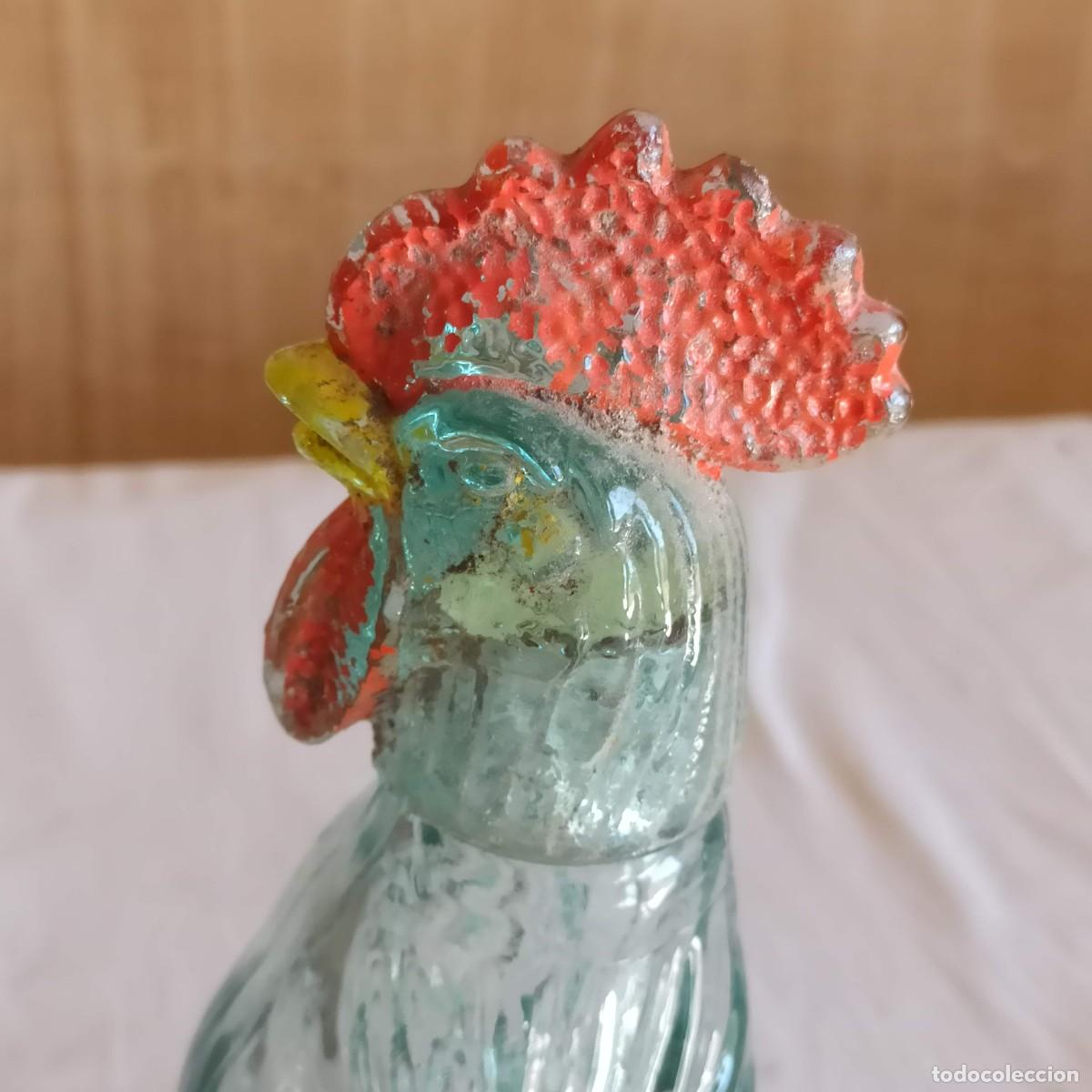Coleccionismo de vinos y licores: Botella con forma de gallo - Foto 2