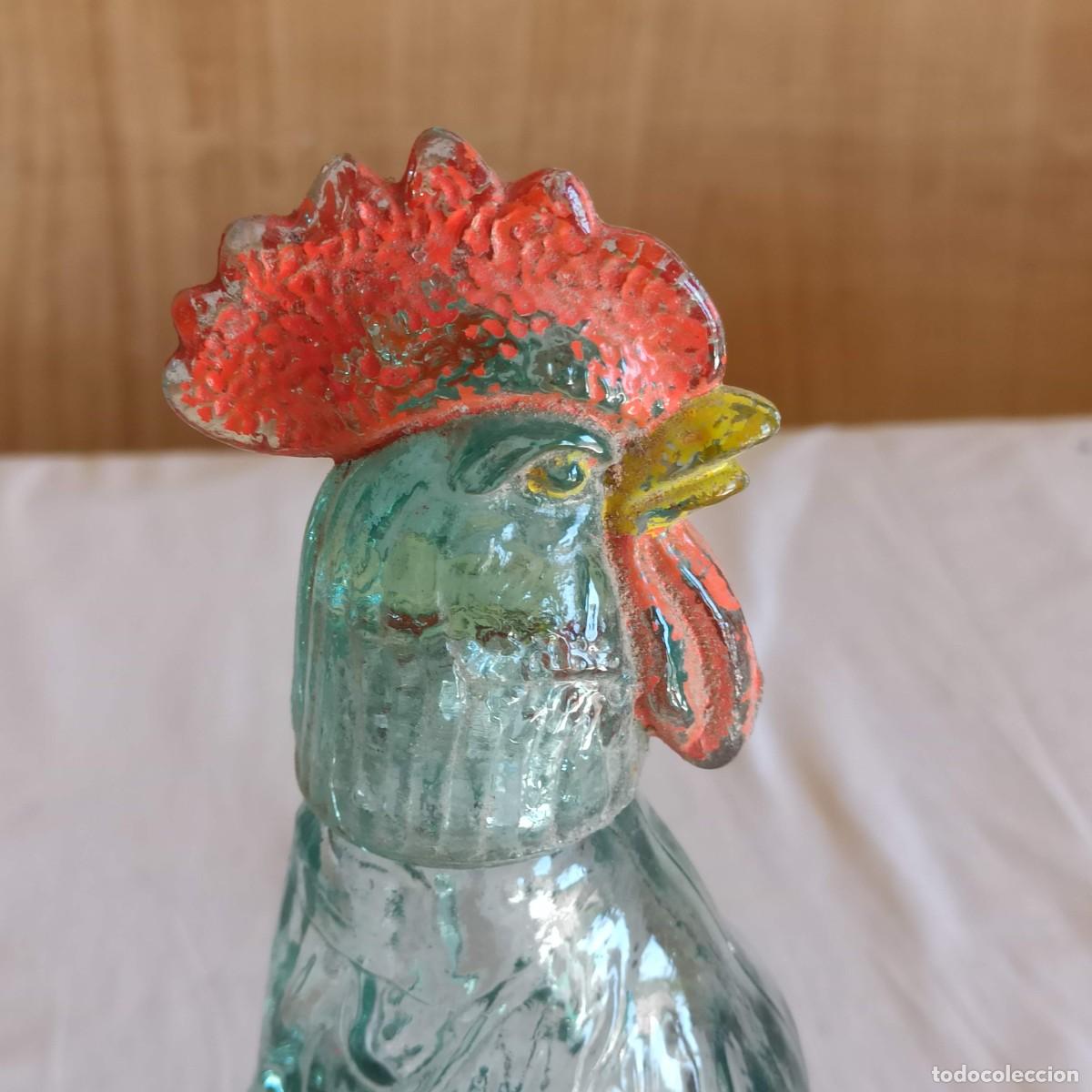 Coleccionismo de vinos y licores: Botella con forma de gallo - Foto 3