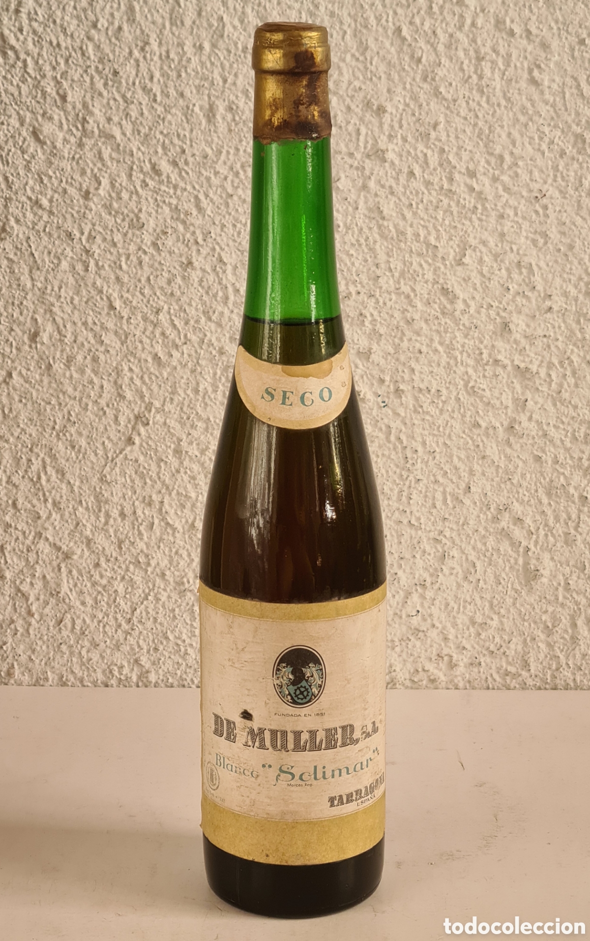 Sammlung von Weinen und Lik&ouml;ren: Botella De Muller Solimar Vino Blanco Seco - D. O. Tarragona - Precintada