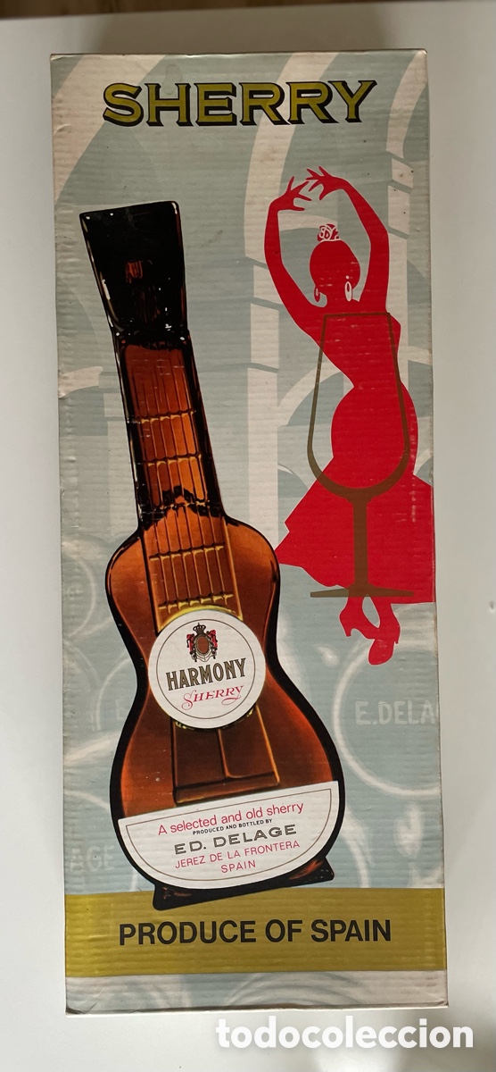 Sammlung von Weinen und Lik&ouml;ren: Botella Sherry Harmony a&ntilde;eja &ndash; con caja original y 2 copas de fino