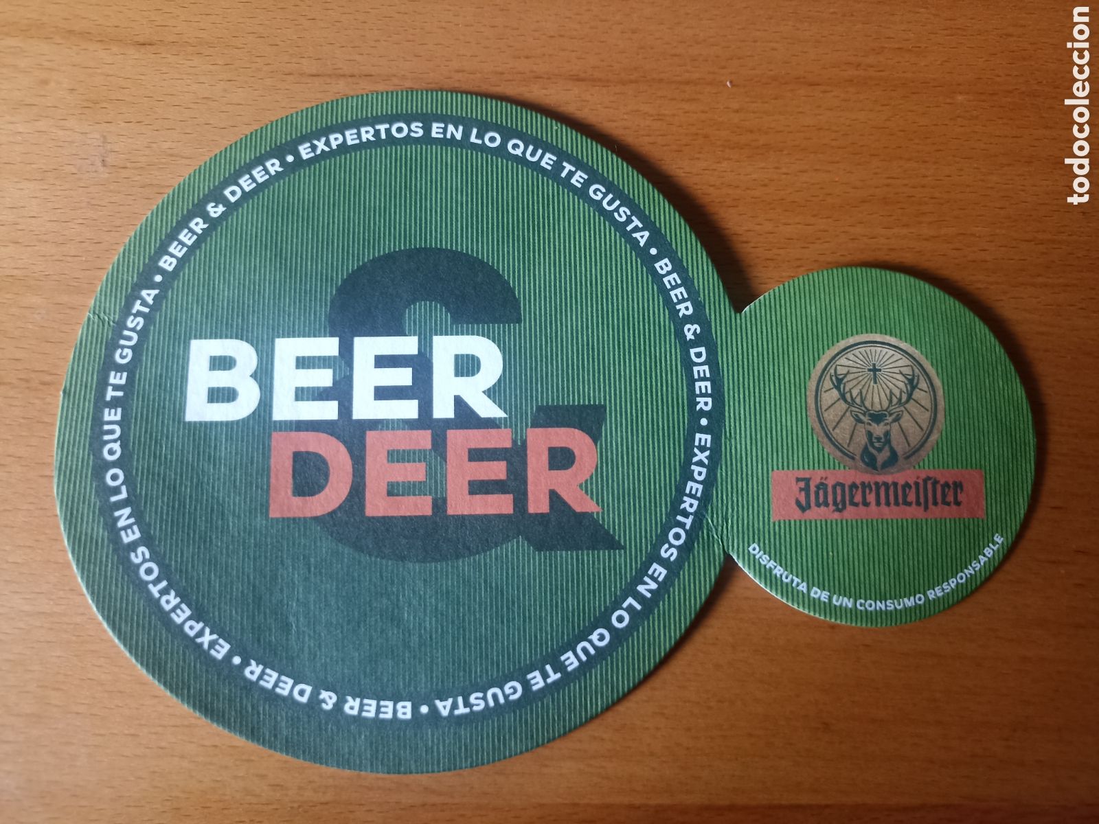 Sammlung von Weinen und Lik&ouml;ren: Posavasos Jagermeister - Cart&oacute;n r&iacute;gido - Pedido m&iacute;nimo 3 &euro;