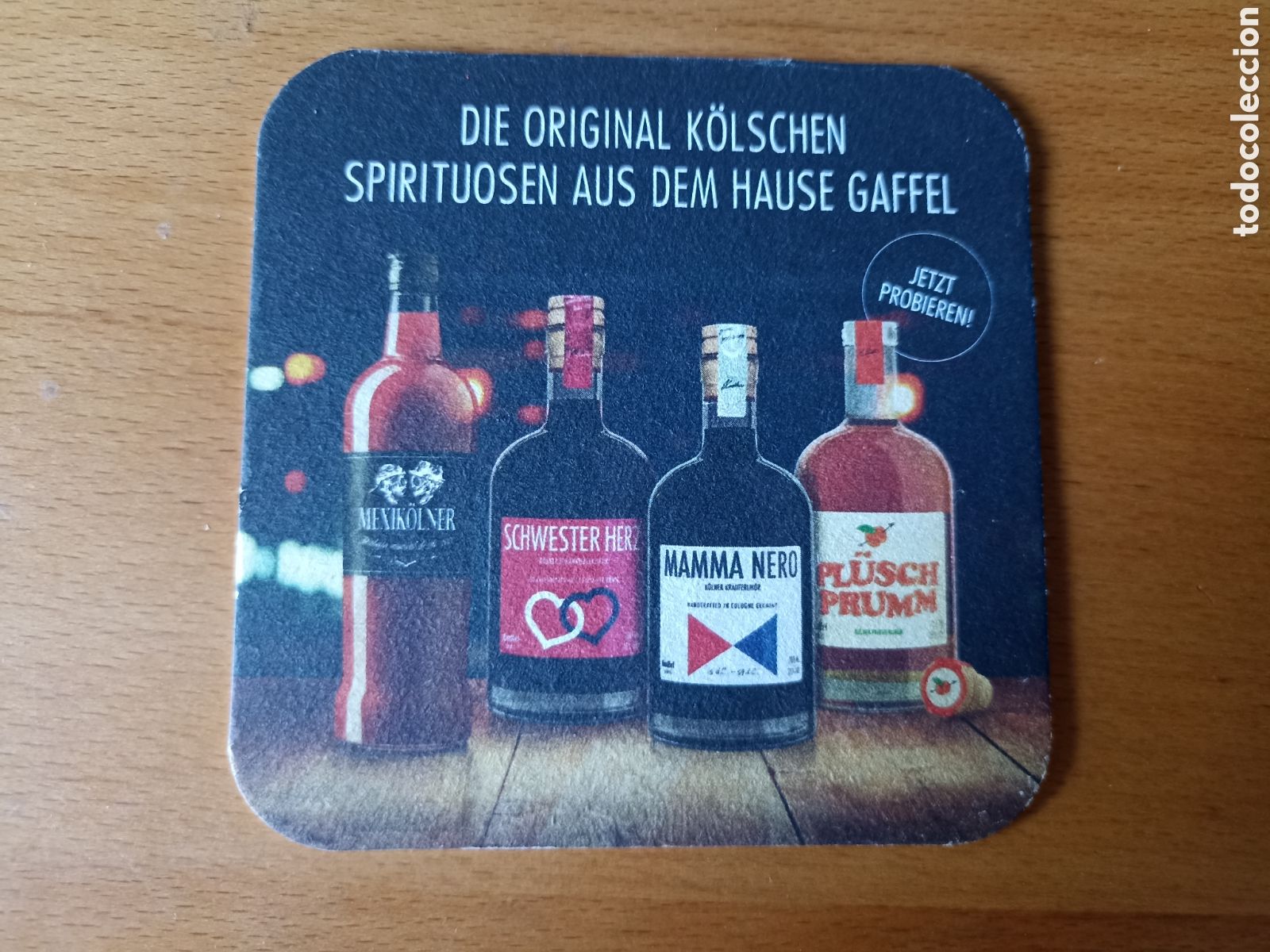 Sammlung von Weinen und Lik&ouml;ren: Posavasos Gaffel Spirits - Cart&oacute;n r&iacute;gido - Pedido m&iacute;nimo 3 &euro;