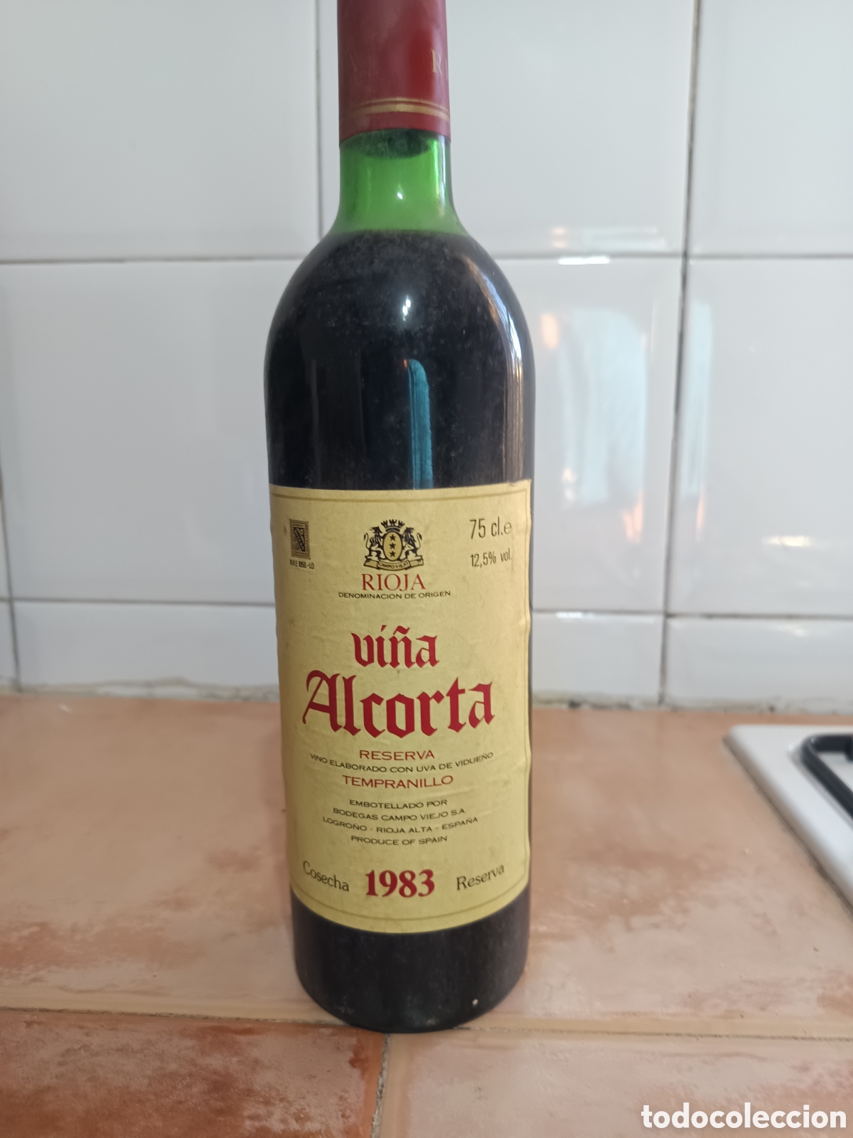 Colecionismo de vinhos e licores: Botella de vino Vi&ntilde;a Alcorta Reserva 1983 &ndash; Rioja &ndash; Coleccionismo, decoraci&oacute;n o a&ntilde;ada especial