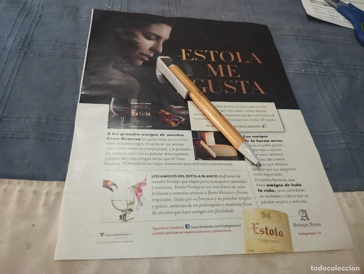 Collection of wines and liquors: VINO ESTOLA ANUNCIO PUBLICIDAD REVISTA 2013