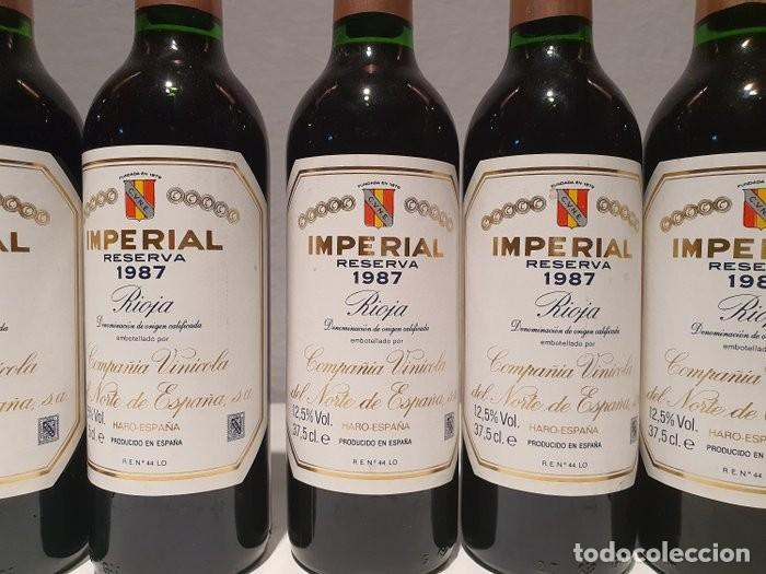 Collectionnisme de vins et liqueurs: 1987 Imperial C.V.N.E. Reserva. 9 medias botellas (37,5 cl)