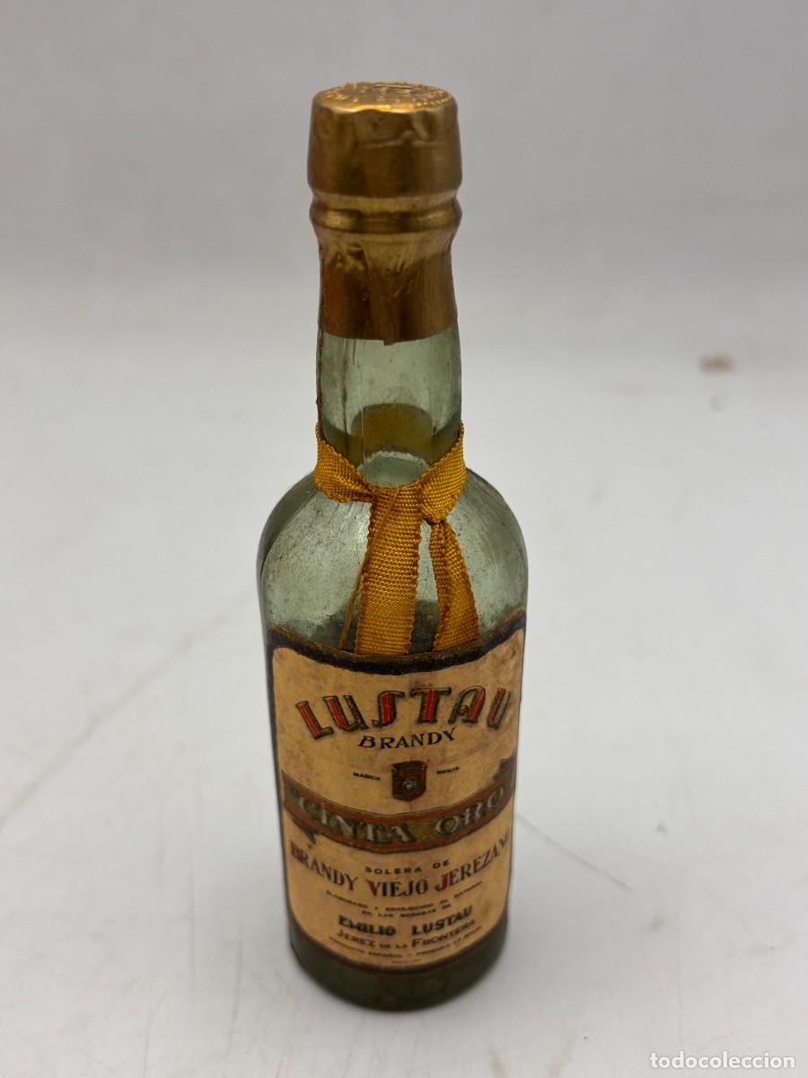 Coleccionismo de vinos y licores: BOTELLIN - EMILIO LUSTAU - BRANDY VIEJO JEREZANO - CINTA ORO - JEREZ