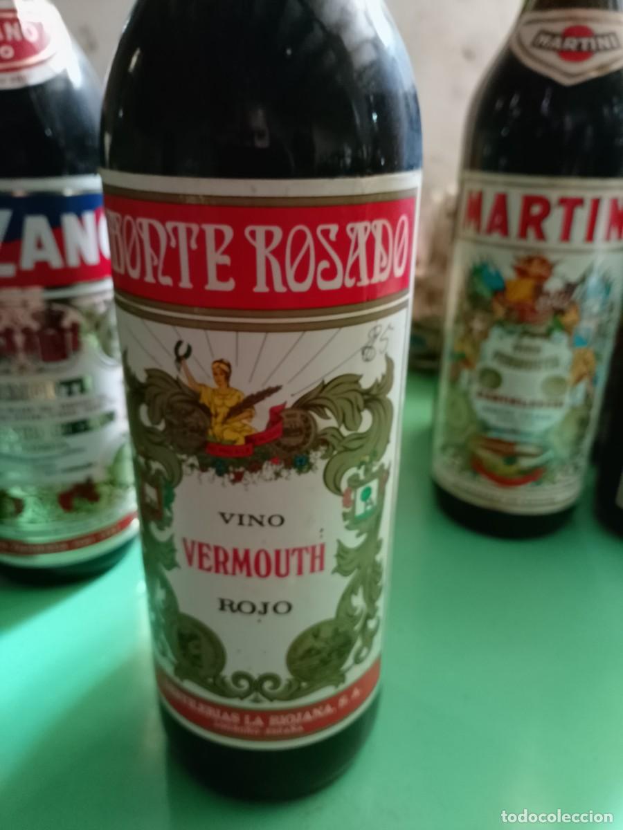 Sammlung von Weinen und Lik&ouml;ren: Antigua botella Vermouth rojo Monte Rosado a&ntilde;os 70