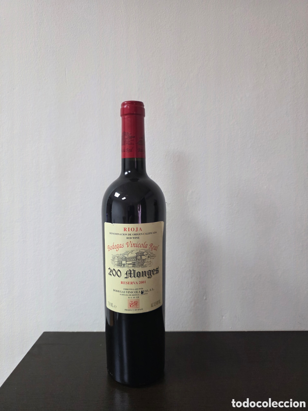 Coleccionismo de vinos y licores: 200 Monges - Reserva 2001 - Foto 1