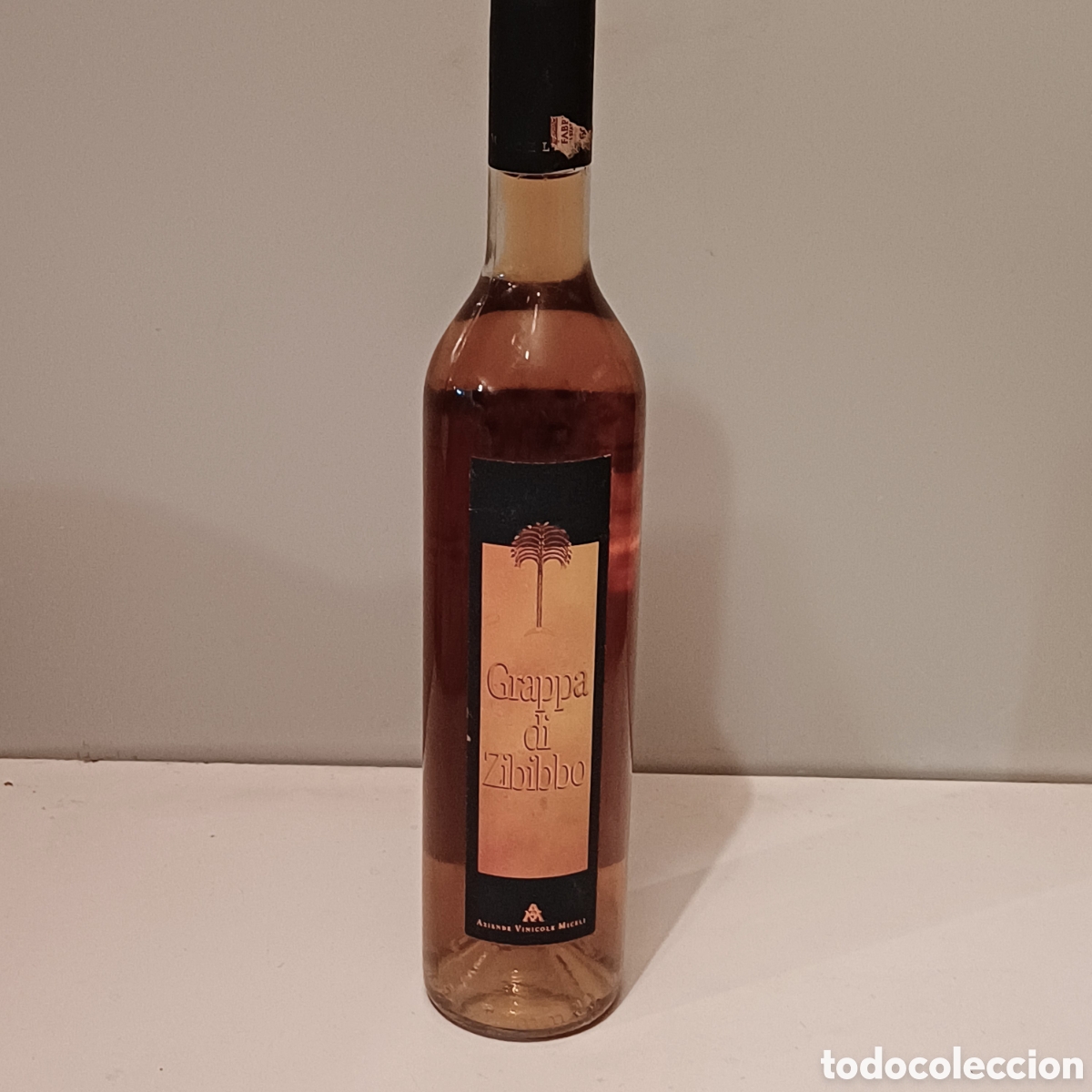 Sammlung von Weinen und Lik&ouml;ren: Botella licor Grappa di Zibibbo italiana 500 ml precintada Aguardiente italiano