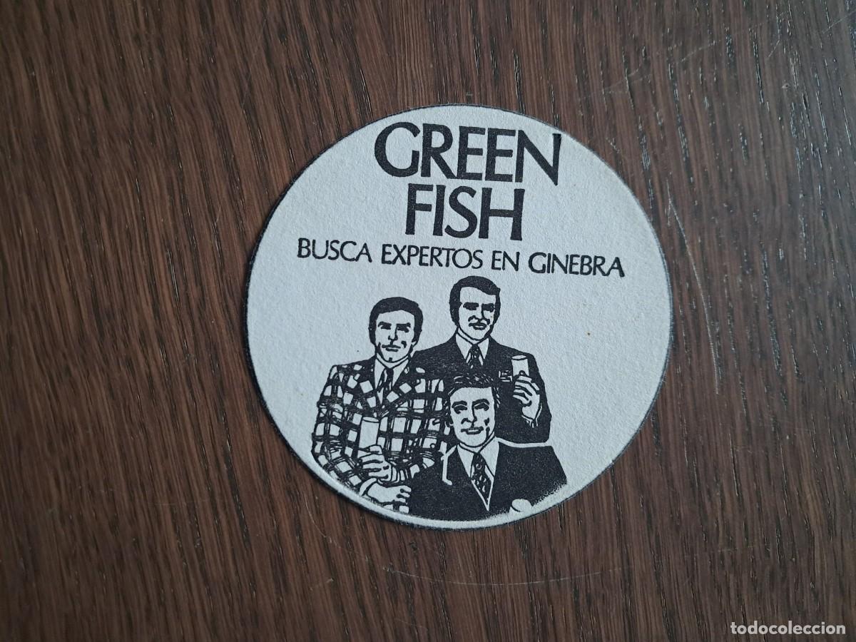 Sammlung von Weinen und Lik&ouml;ren: posavasos de publicidad, Green fish, busca expertos en Ginebra.