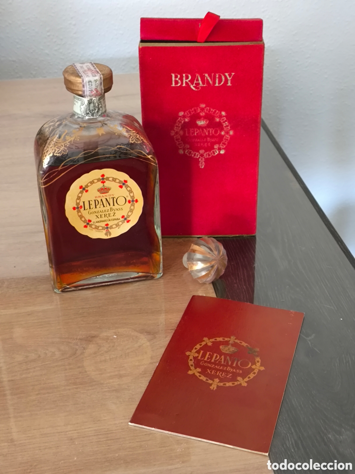Coleccionismo de vinos y licores: Botella brandy Lepanto - Foto 1
