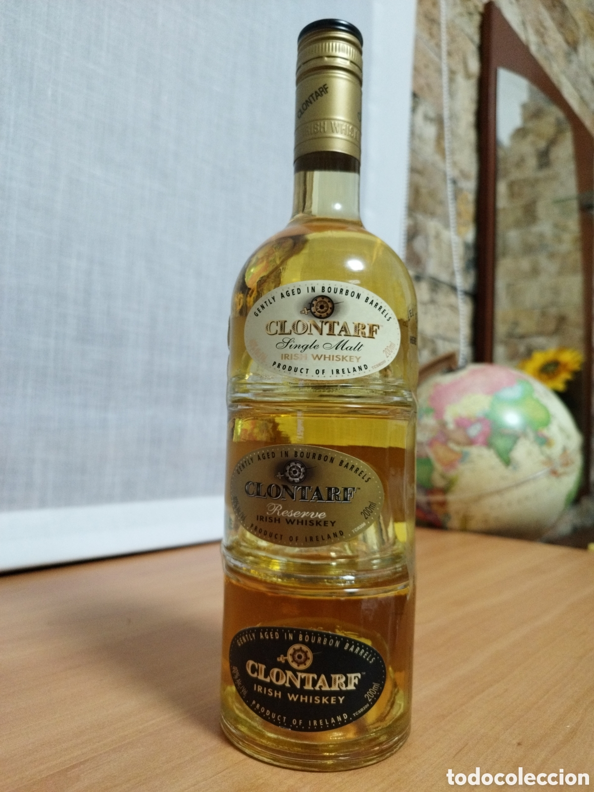 Coleccionismo de vinos y licores: BOTELLA DE WHISKY CLONTARF TRINITY - Foto 2