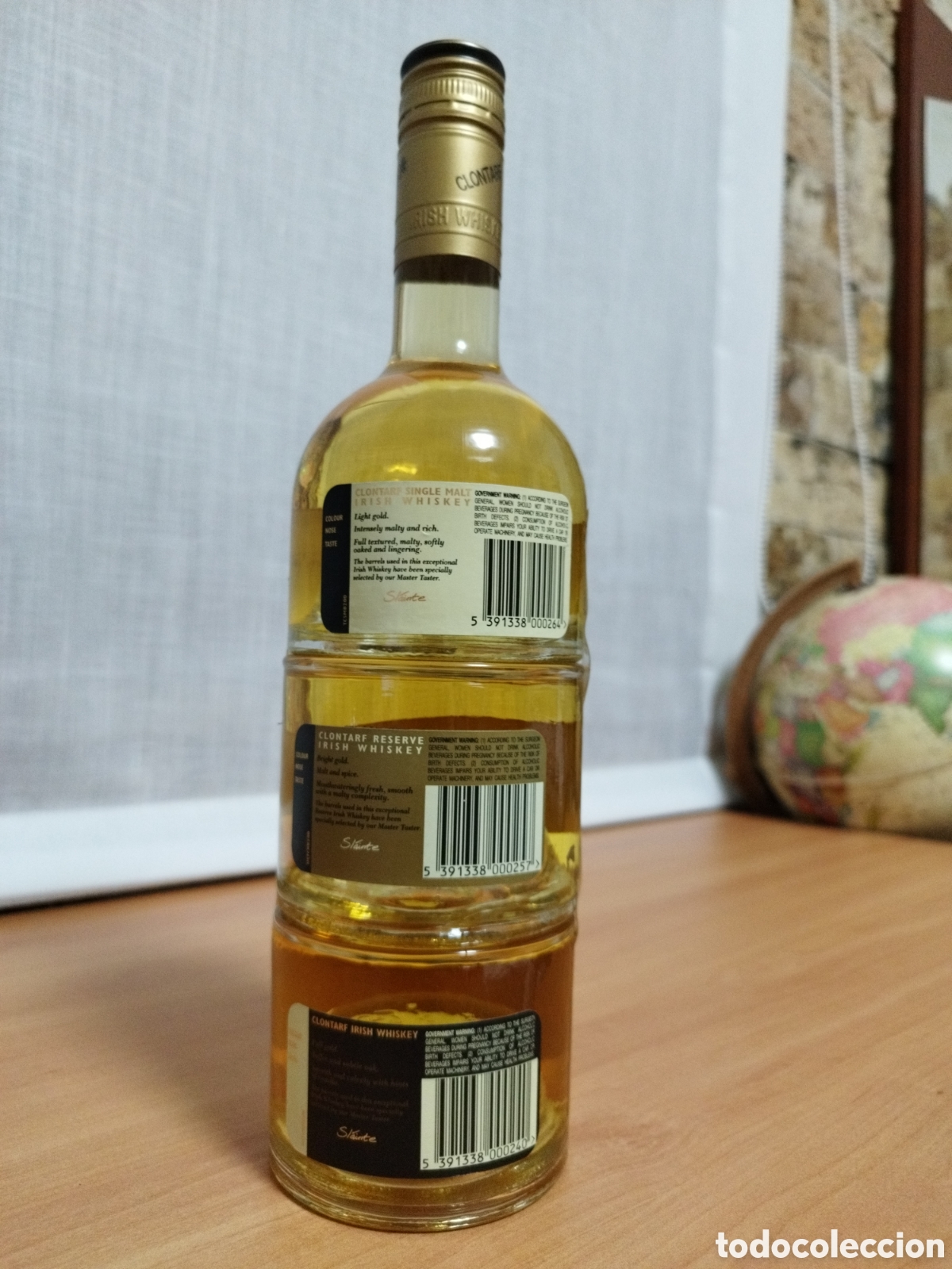 Coleccionismo de vinos y licores: BOTELLA DE WHISKY CLONTARF TRINITY - Foto 3