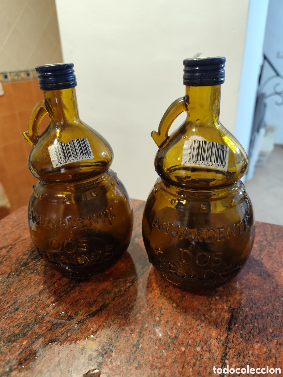 Coleccionismo de vinos y licores: Botella cristal de orujo - Foto 2