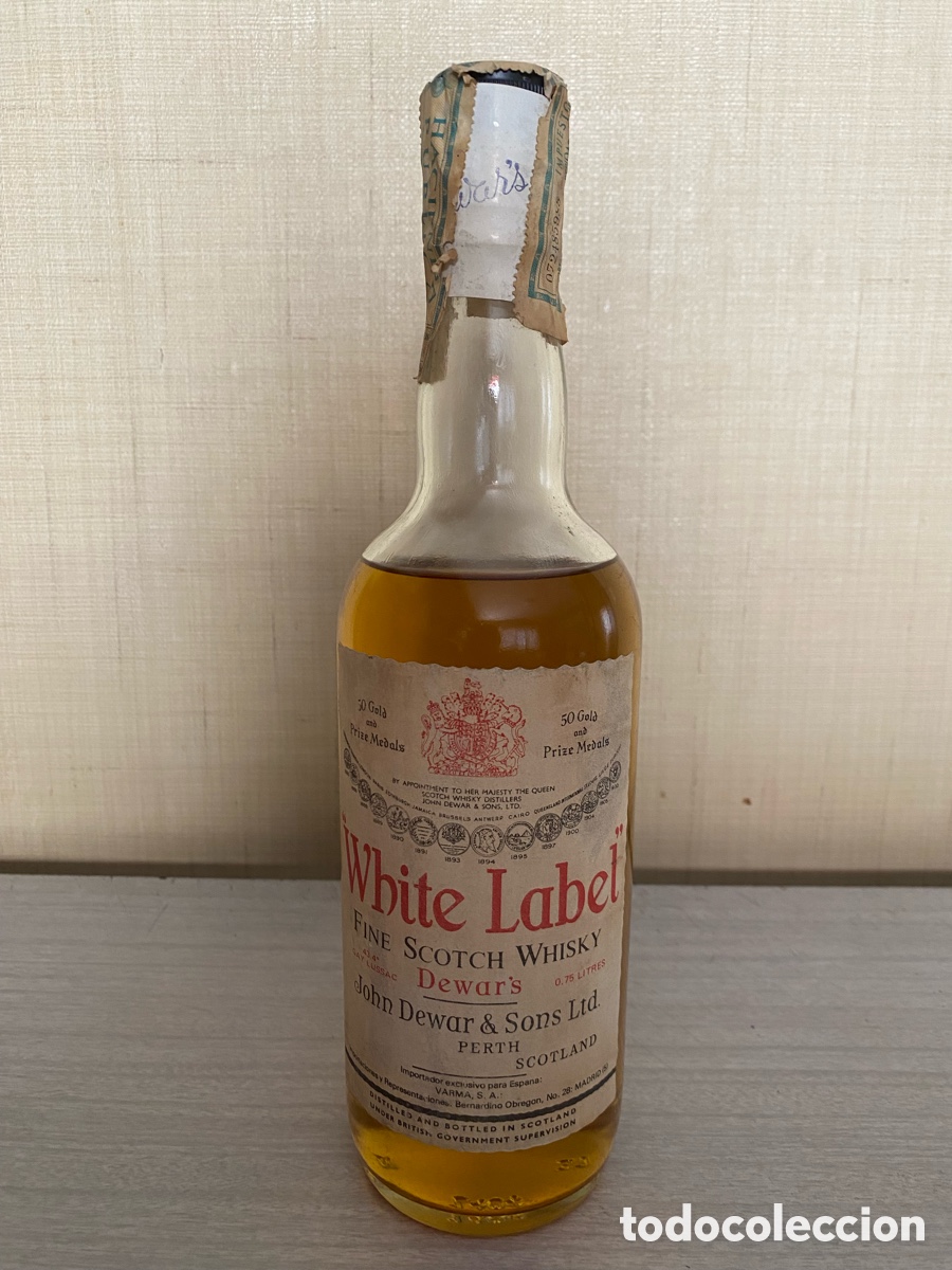 Coleccionismo de vinos y licores: Dewar &lsquo;s White Label 0,75L - Foto 2