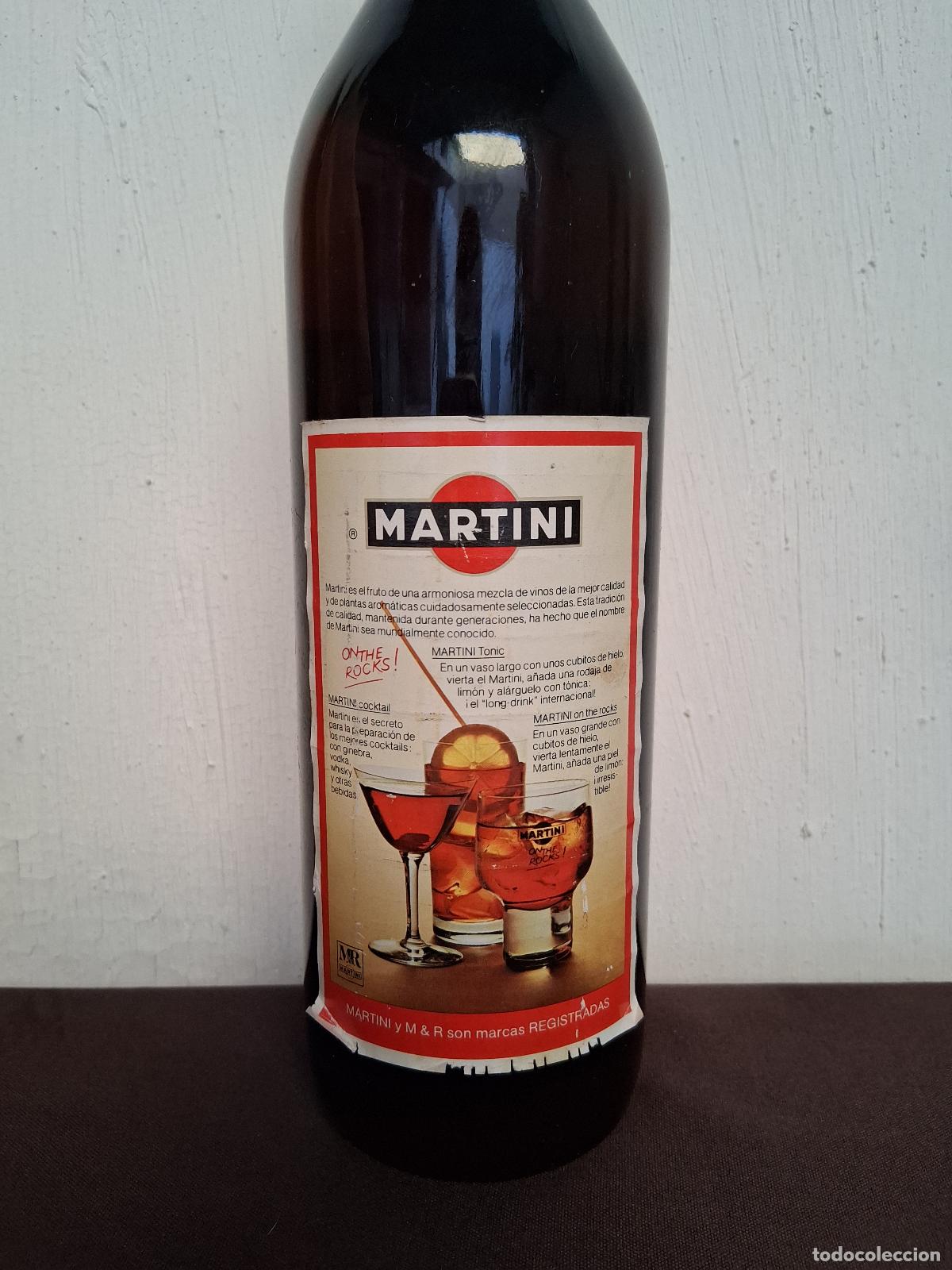 Coleccionismo de vinos y licores: Botella Martini&Rosso - Foto 3