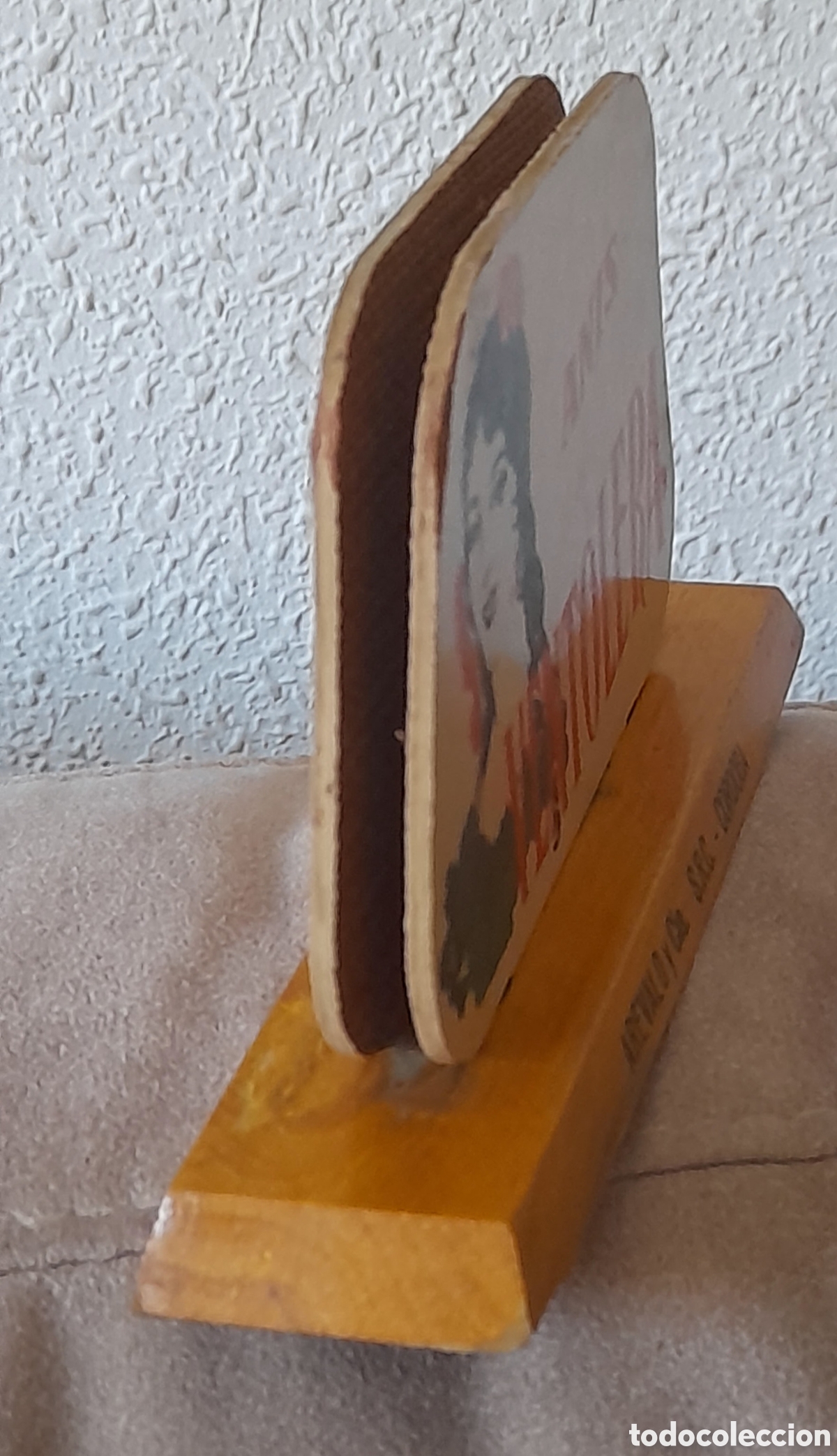 Coleccionismo de vinos y licores: Servilletero madera ANIS VENTOLERA - Foto 6