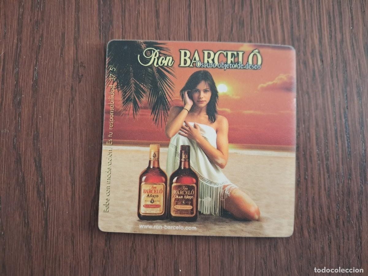 Coleccionismo de vinos y licores: posavasos de Ron Barcel&oacute;, de pl&aacute;stico. - Foto 1