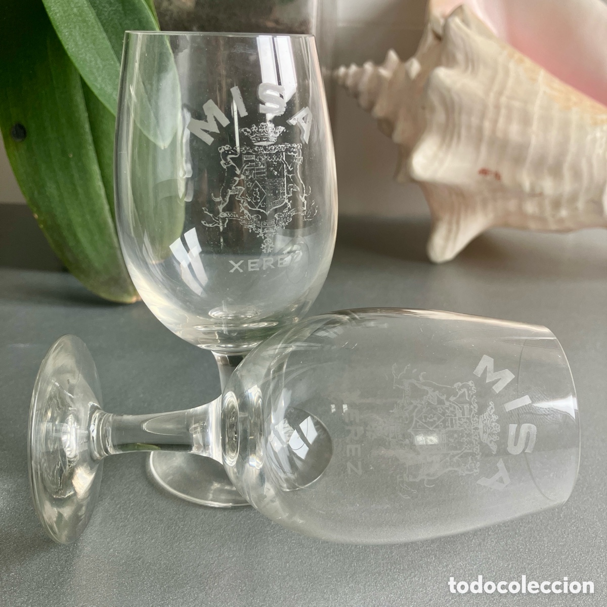Collection of wines and liquors: 2 copas catavinos Jerez Misa