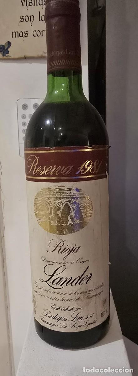 Coleccionismo de vinos y licores: LANDER RESERVA 1981 BODEGAS LAN - Foto 1