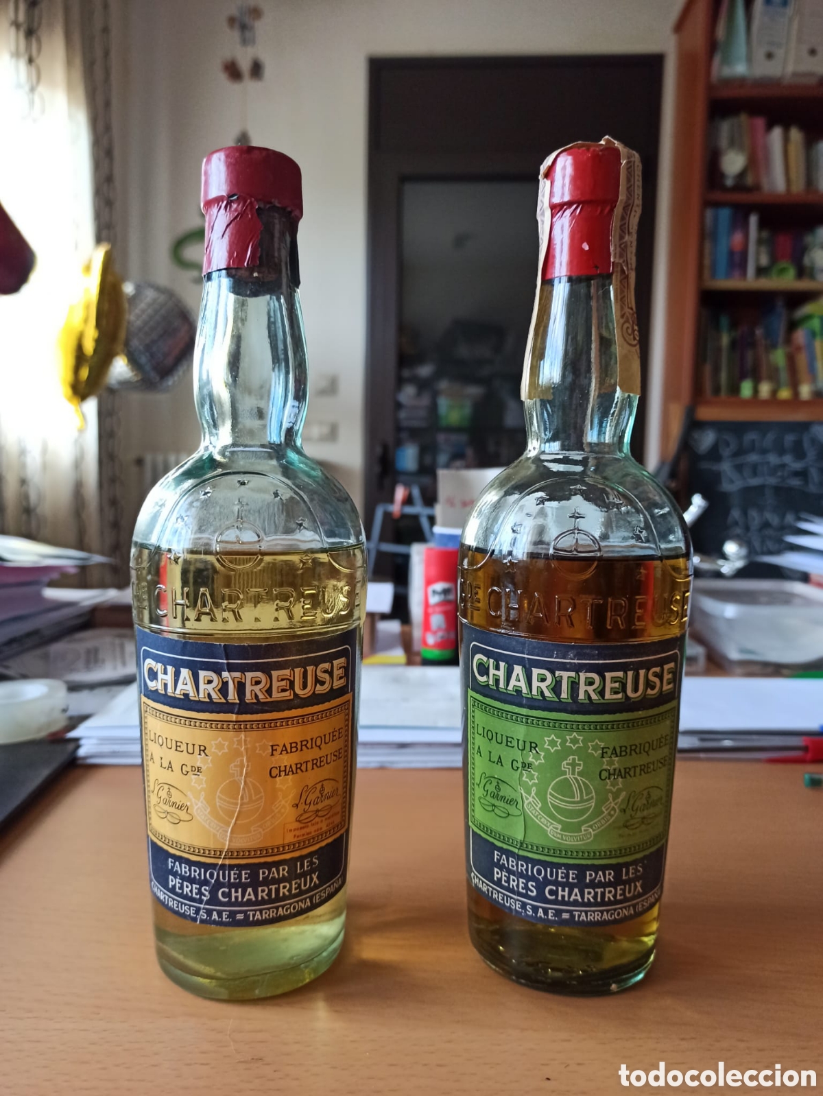 Coleccionismo de vinos y licores: Botellas chartreuse Tarragona - Foto 2