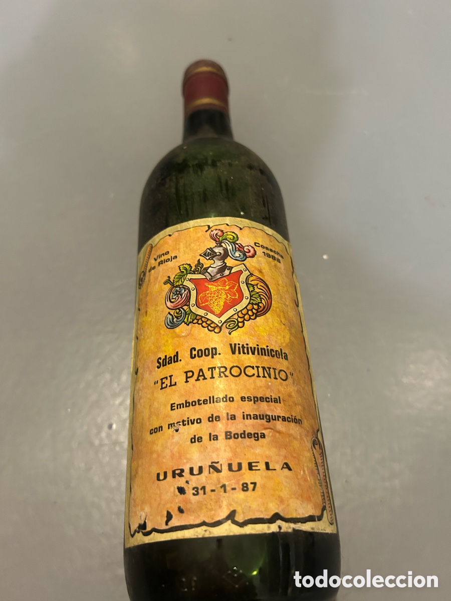 Coleccionismo de vinos y licores: BOTELLA LA RIOJA 1986 - Foto 2