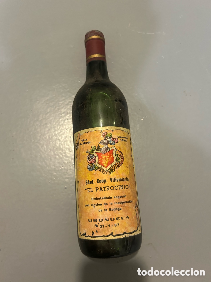Coleccionismo de vinos y licores: BOTELLA LA RIOJA 1986 - Foto 3