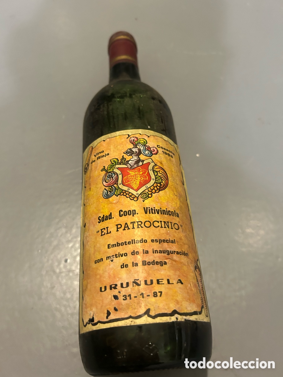 Coleccionismo de vinos y licores: BOTELLA LA RIOJA 1986 - Foto 5