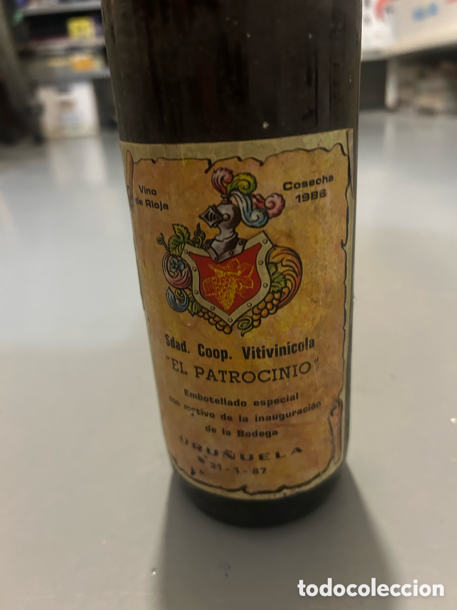 Coleccionismo de vinos y licores: BOTELLA LA RIOJA 1986 - Foto 1
