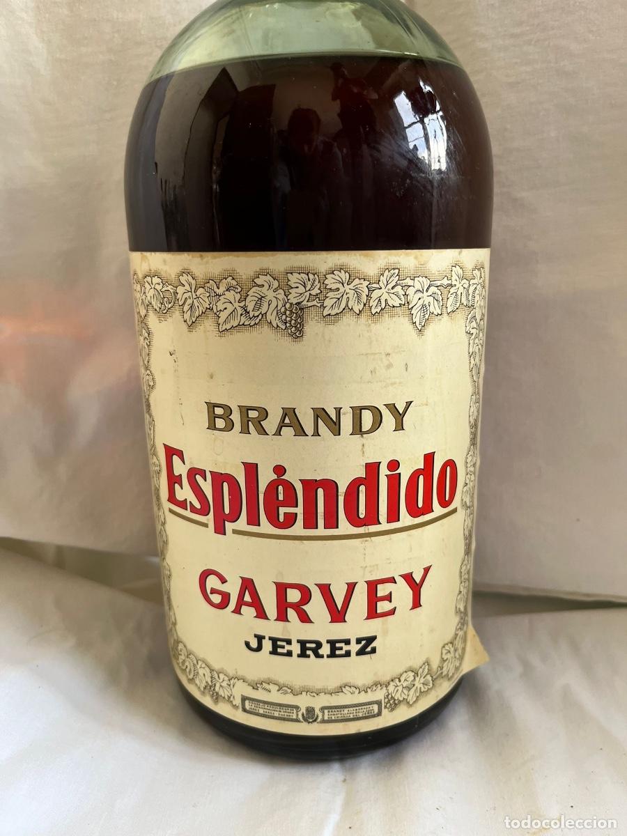 Coleccionismo de vinos y licores: Botella de Brandy Espl&eacute;ndido - Foto 2