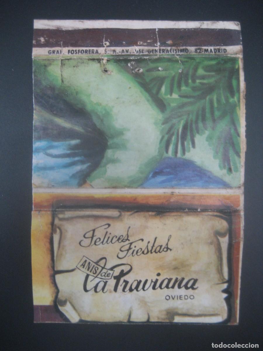 Collection of wines and liquors: CAJA DE CERILLAS FOSFOROS. ANIS DE LA PRAVIANA N&ordm;3