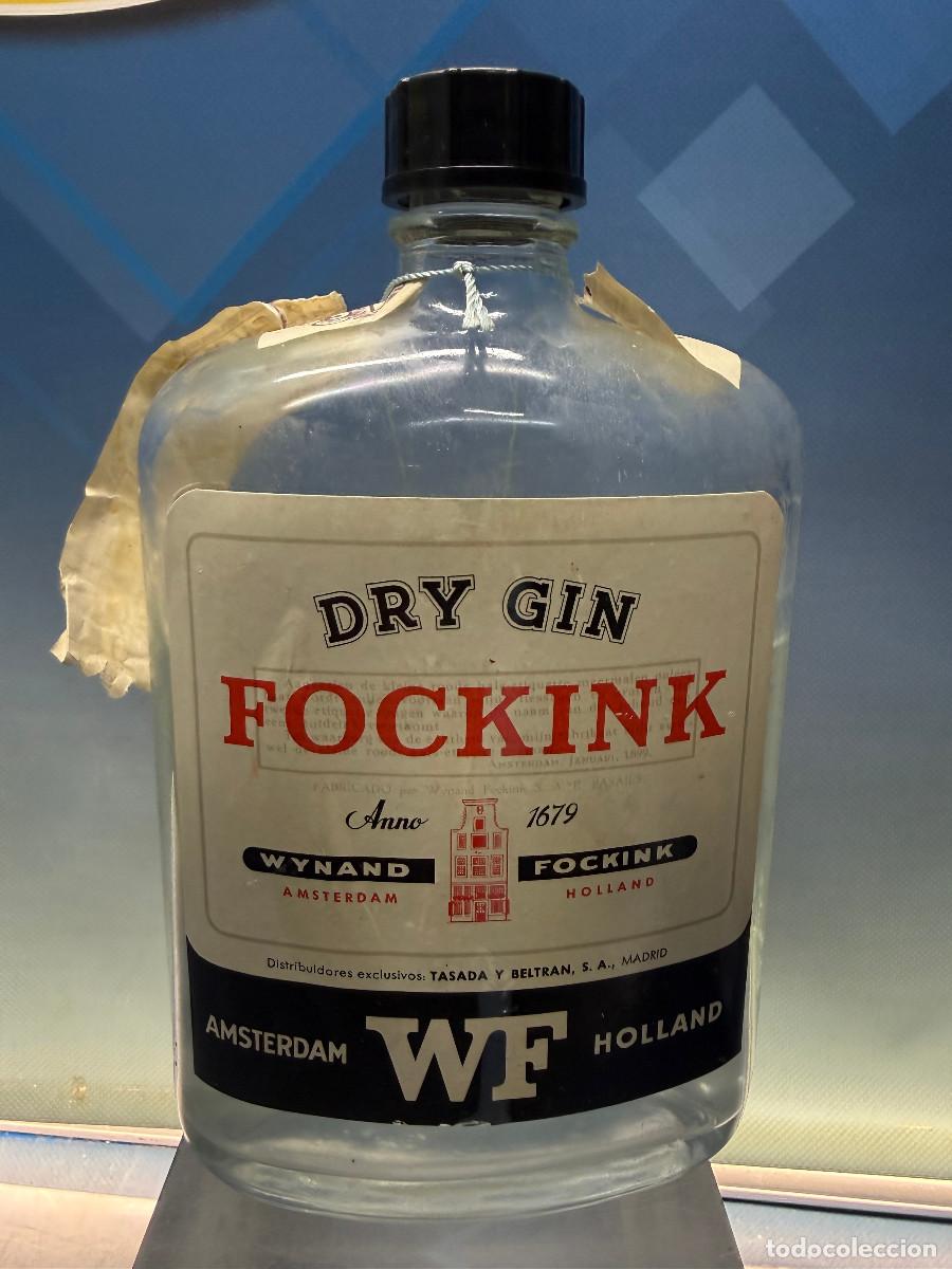 Sammlung von Weinen und Lik&ouml;ren: Botella Fockink Dry Gin