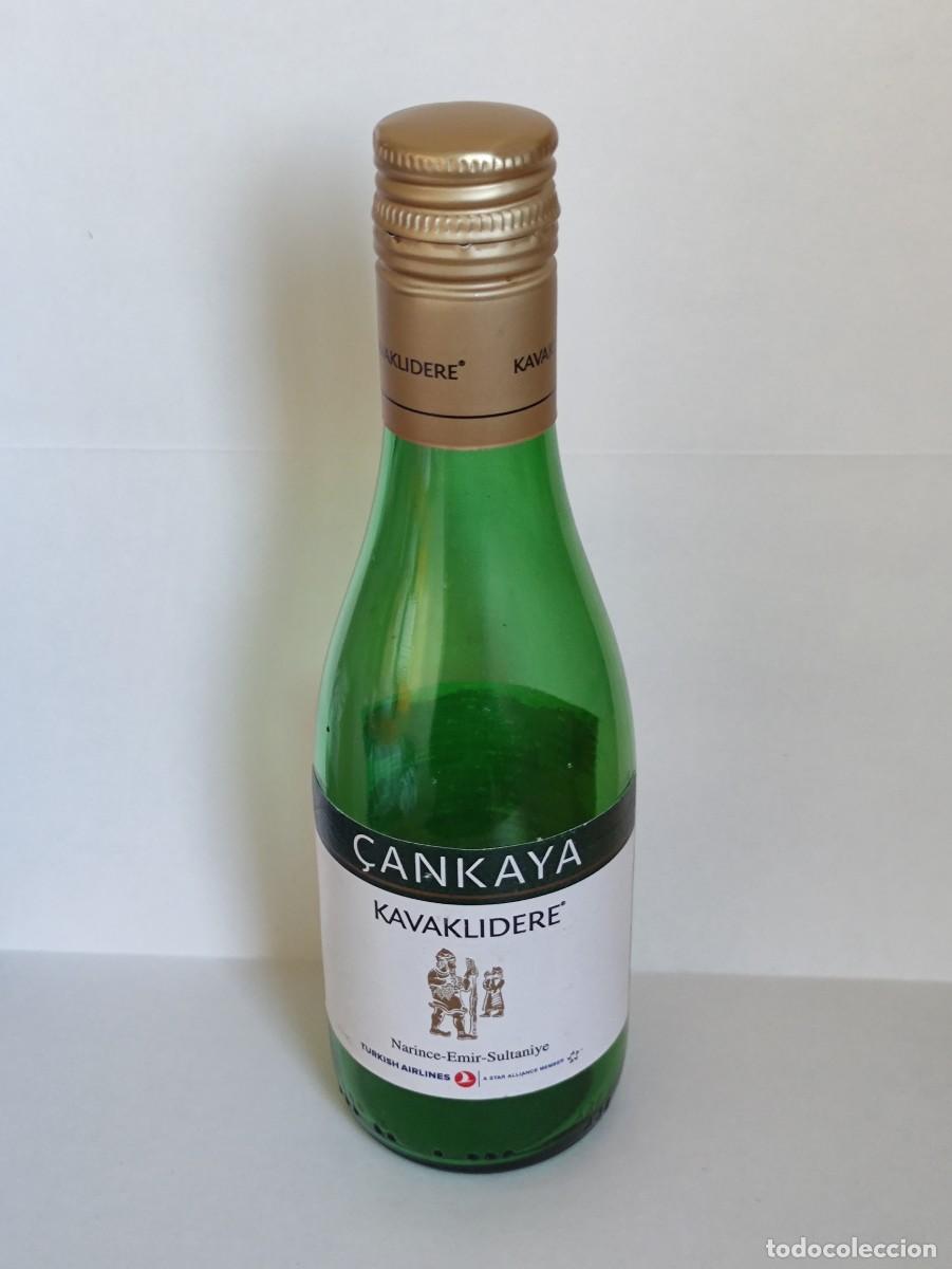 Collection of wines and liquors: BOTELLA VINO VACIA - &Ccedil;ANKAYA KAVAKLIDERE - TURKISH AIRLINES - TURQUIA AVIACI&Oacute;N - PESO 150 GR