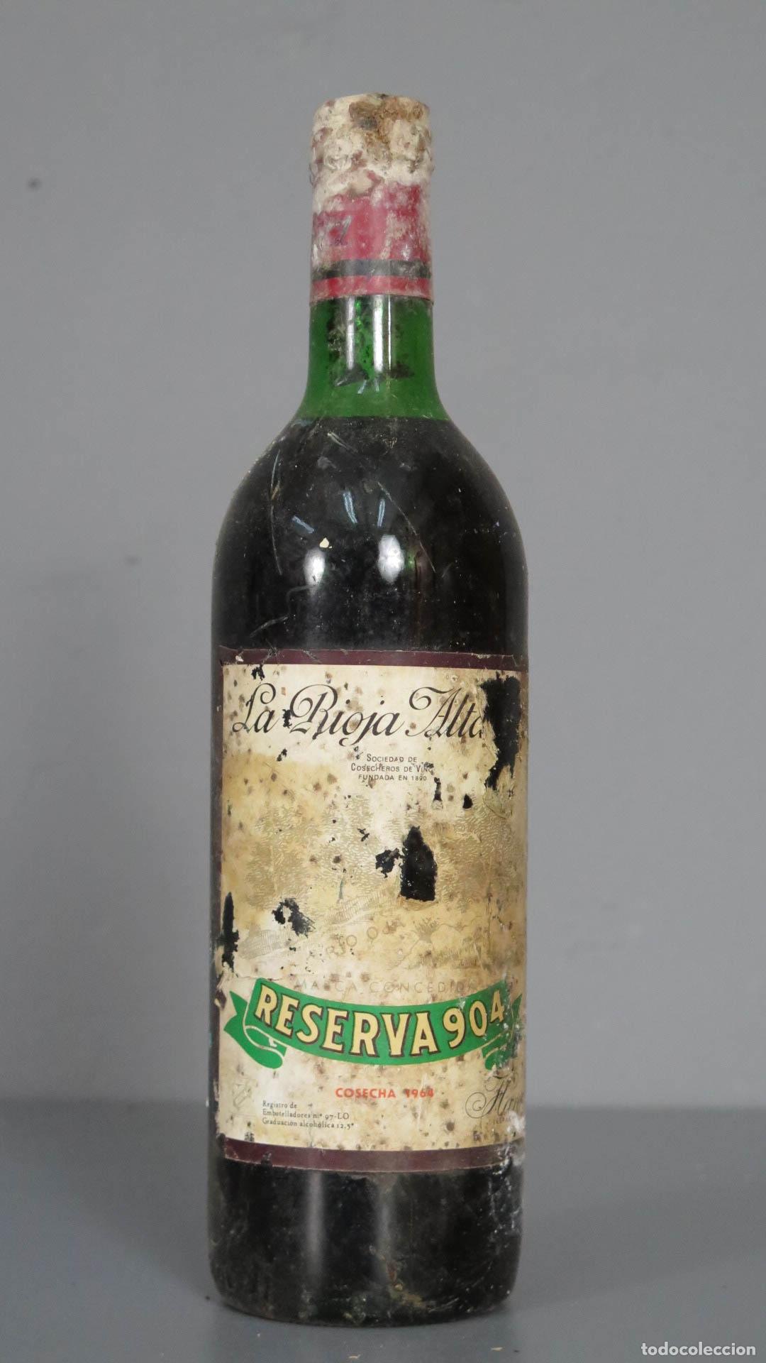 Collection of wines and liquors: BOTELLA. RESERVA 904. COSECHA 1964