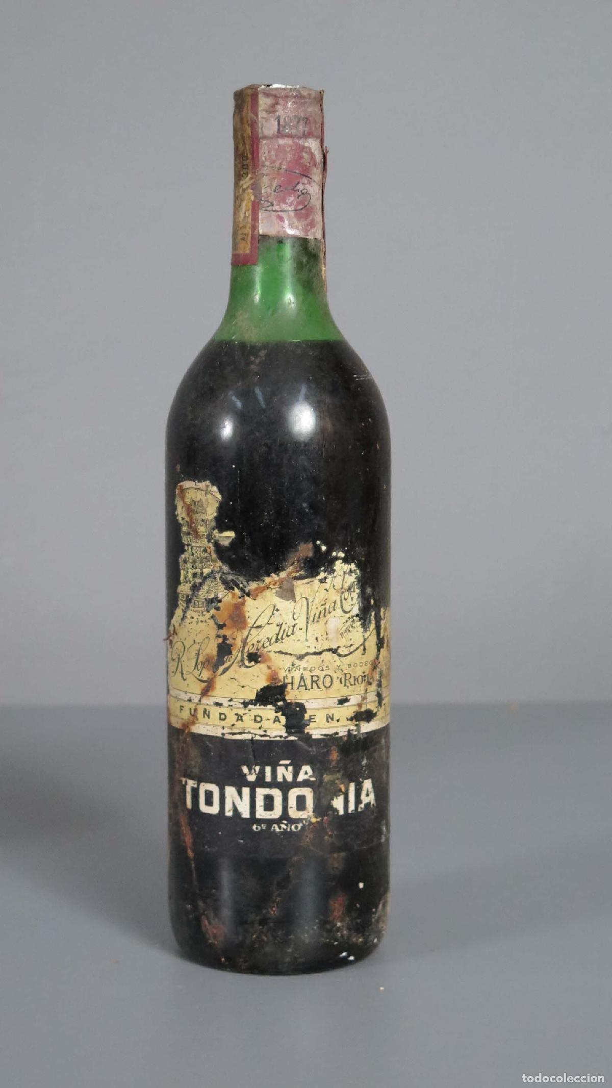 Collection of wines and liquors: BOTELLA. TONDONIA 6 A&Ntilde;O