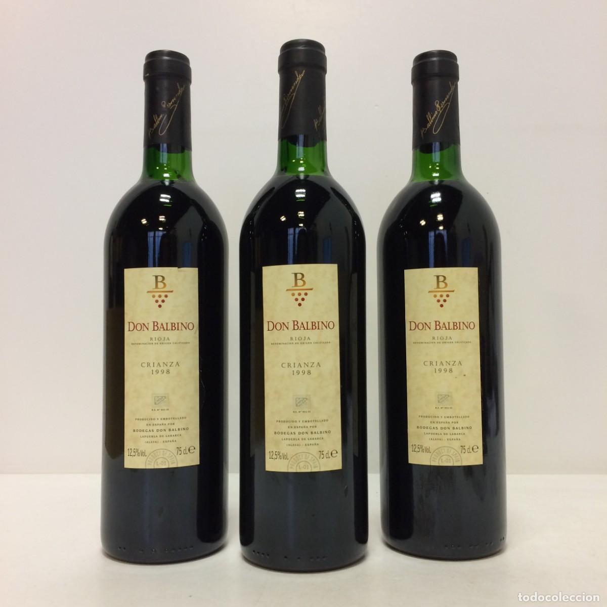 Collection of wines and liquors: Vino: 1998 Don Balbino Crianza, Bodegas Don Balbino (Rioja)